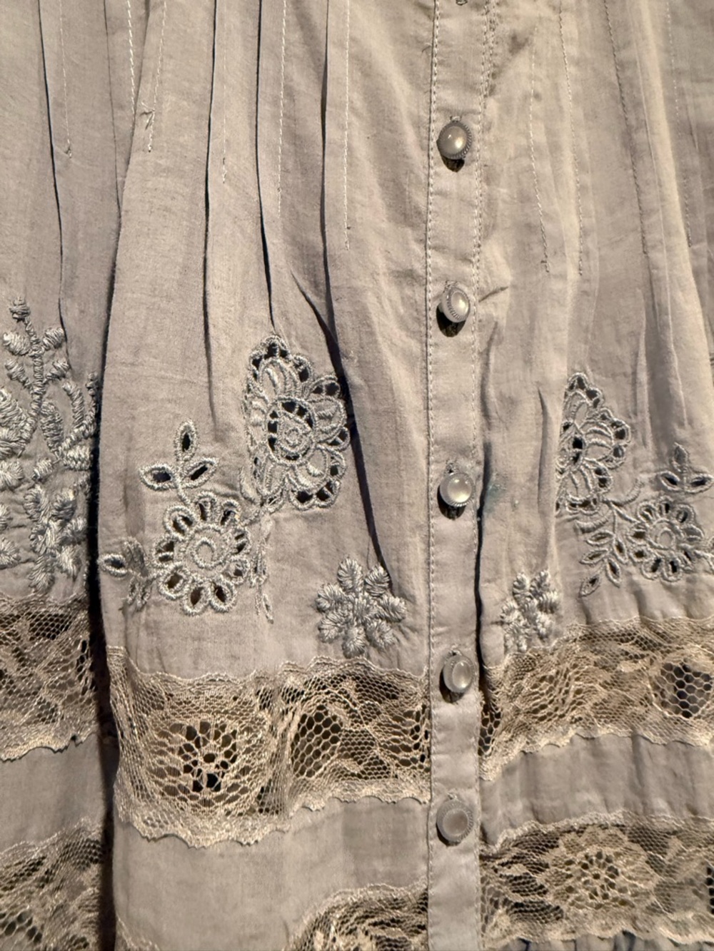 NWT!! Free People Boho Western Cotton Keepsake Maxi Top/Dress!! - Picture 7 of 7